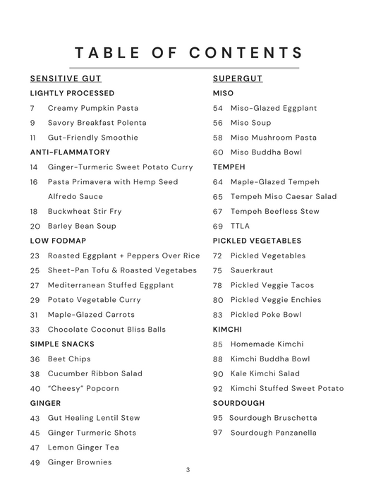 Healthy Gut Cookbook (Ebook)