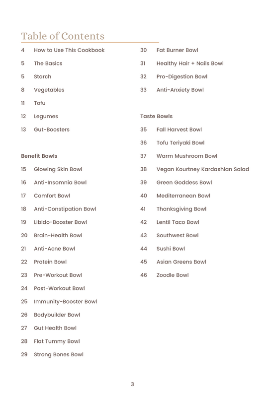 Healthy Bowls Cookbook (Ebook)