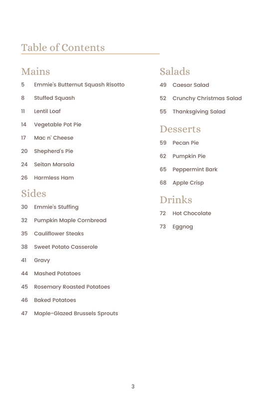 Healthy Holidays Cookbook (Ebook)